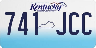 KY license plate 741JCC