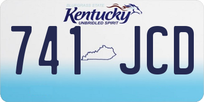 KY license plate 741JCD