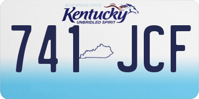 KY license plate 741JCF