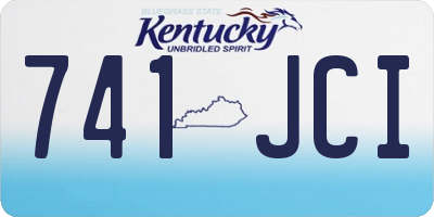 KY license plate 741JCI