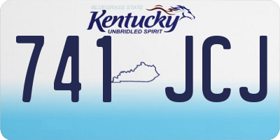 KY license plate 741JCJ