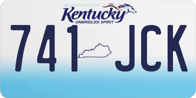 KY license plate 741JCK