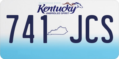 KY license plate 741JCS