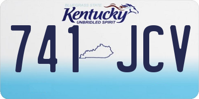 KY license plate 741JCV