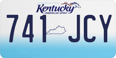 KY license plate 741JCY