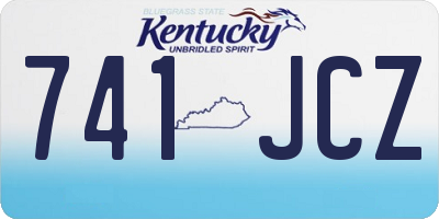 KY license plate 741JCZ