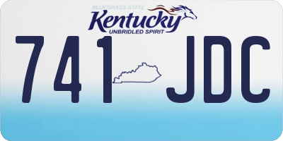 KY license plate 741JDC