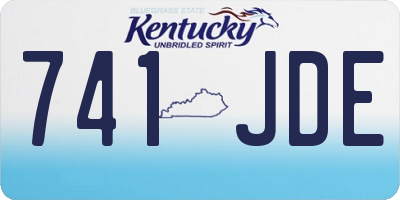 KY license plate 741JDE