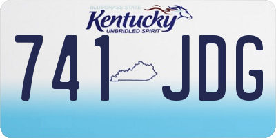 KY license plate 741JDG