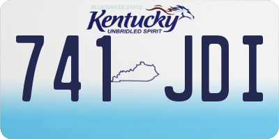 KY license plate 741JDI