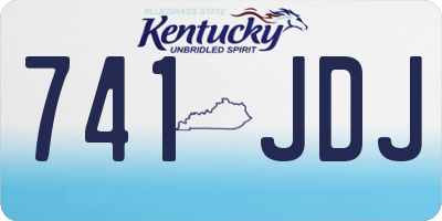 KY license plate 741JDJ