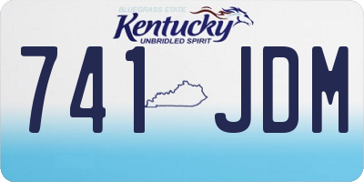 KY license plate 741JDM