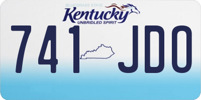 KY license plate 741JDO