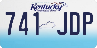 KY license plate 741JDP