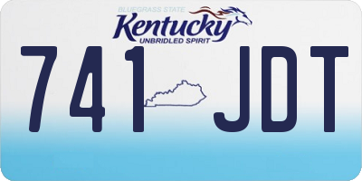 KY license plate 741JDT
