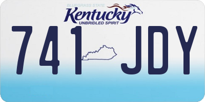 KY license plate 741JDY