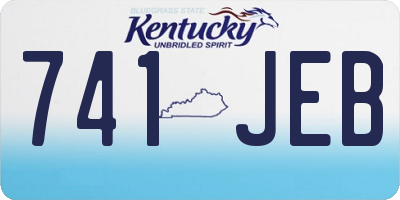 KY license plate 741JEB