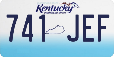 KY license plate 741JEF