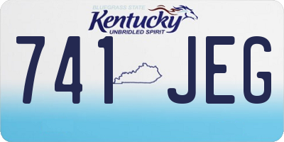 KY license plate 741JEG