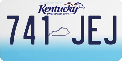 KY license plate 741JEJ