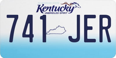 KY license plate 741JER