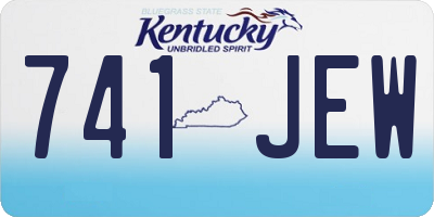 KY license plate 741JEW