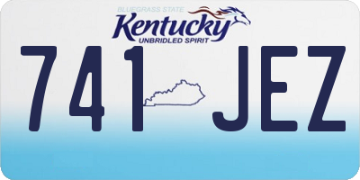 KY license plate 741JEZ
