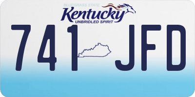 KY license plate 741JFD