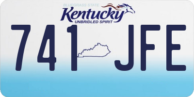 KY license plate 741JFE