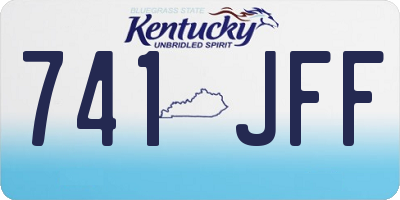 KY license plate 741JFF