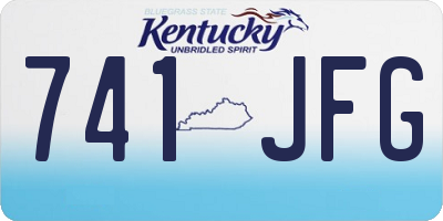KY license plate 741JFG
