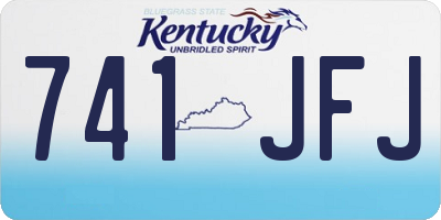 KY license plate 741JFJ