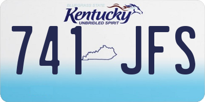 KY license plate 741JFS