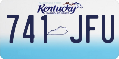 KY license plate 741JFU