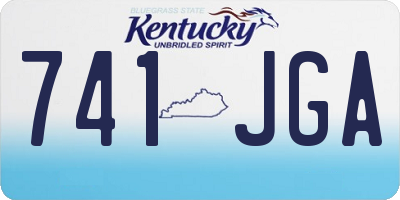 KY license plate 741JGA