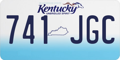 KY license plate 741JGC