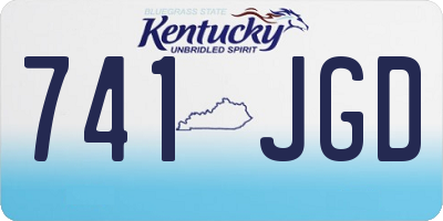 KY license plate 741JGD