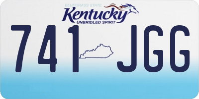 KY license plate 741JGG