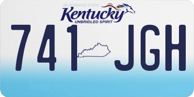 KY license plate 741JGH