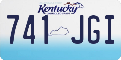 KY license plate 741JGI