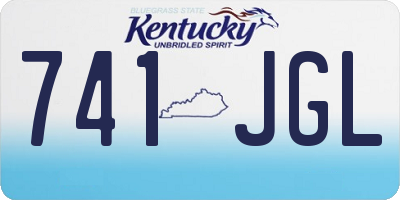 KY license plate 741JGL