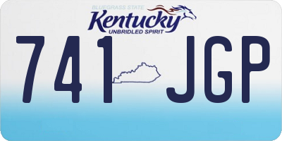 KY license plate 741JGP