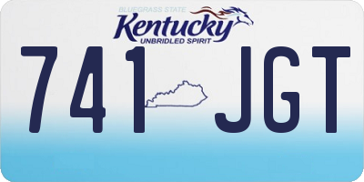 KY license plate 741JGT