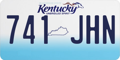 KY license plate 741JHN
