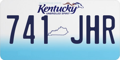 KY license plate 741JHR