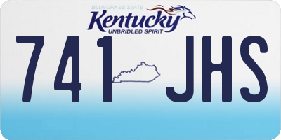 KY license plate 741JHS