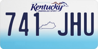 KY license plate 741JHU
