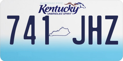 KY license plate 741JHZ