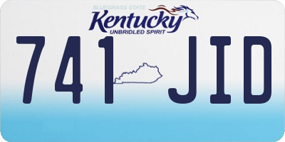 KY license plate 741JID