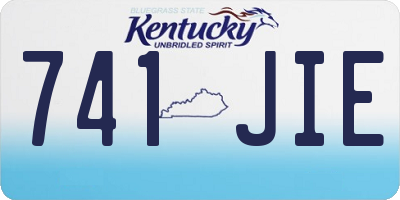KY license plate 741JIE